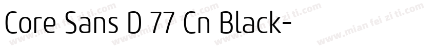 Core Sans D 77 Cn Black字体转换